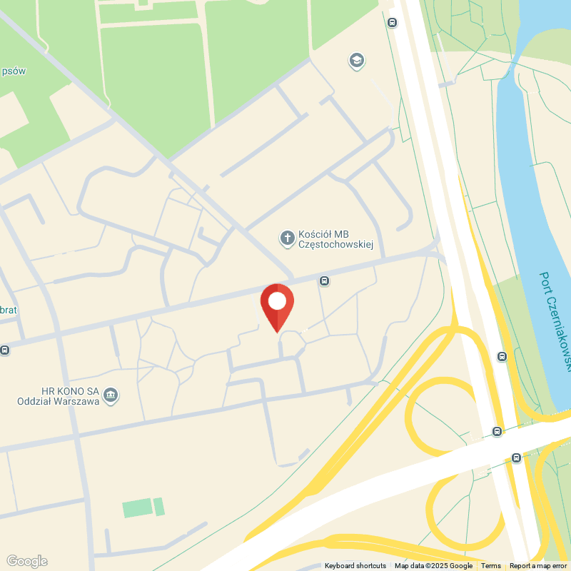 Mapa dojazdu - ul. Górnośląska 3, Warszawa